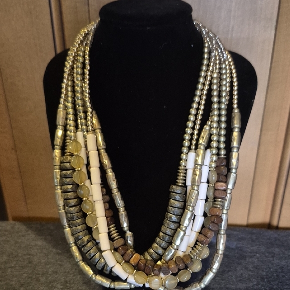 Chico's Jewelry - Chico's Gold and Silver Multi-Strand Necklace